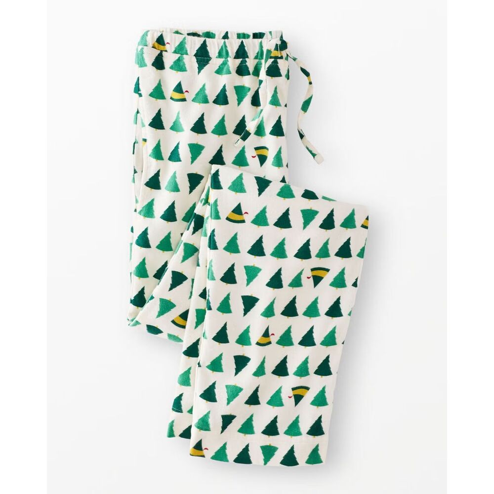 Hanna Andersson Adult Elf Flannel Pajama Pants Christmas Sz M